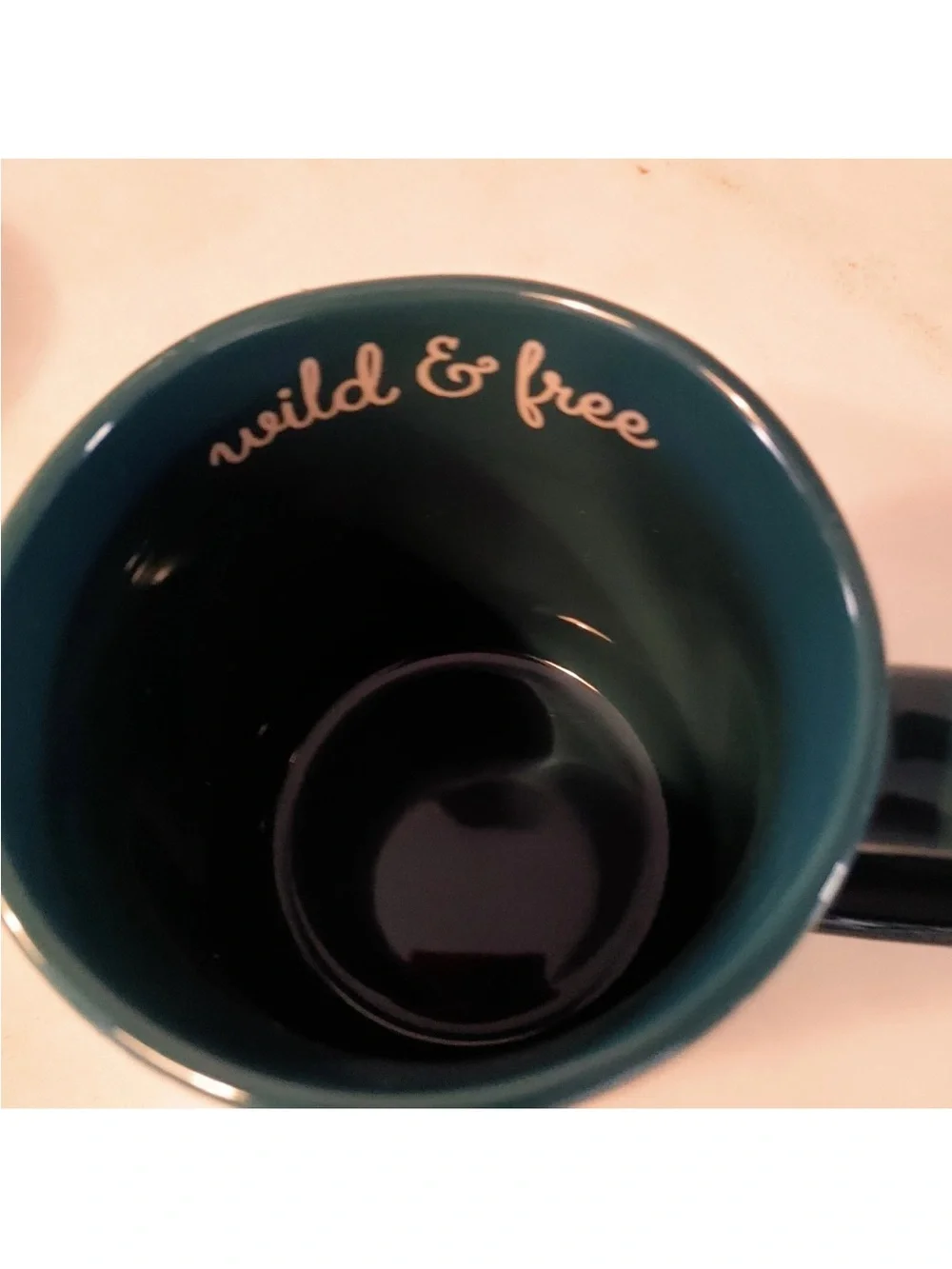 Opalhouse Teal Bird and Orange Fruit Ceramic Mug New Condition